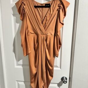 DO+BE Gorgeous Short Orange Dress